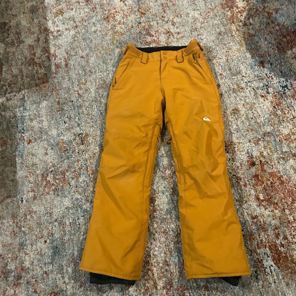 Quiksilver Mustard Yellow Snow Pants